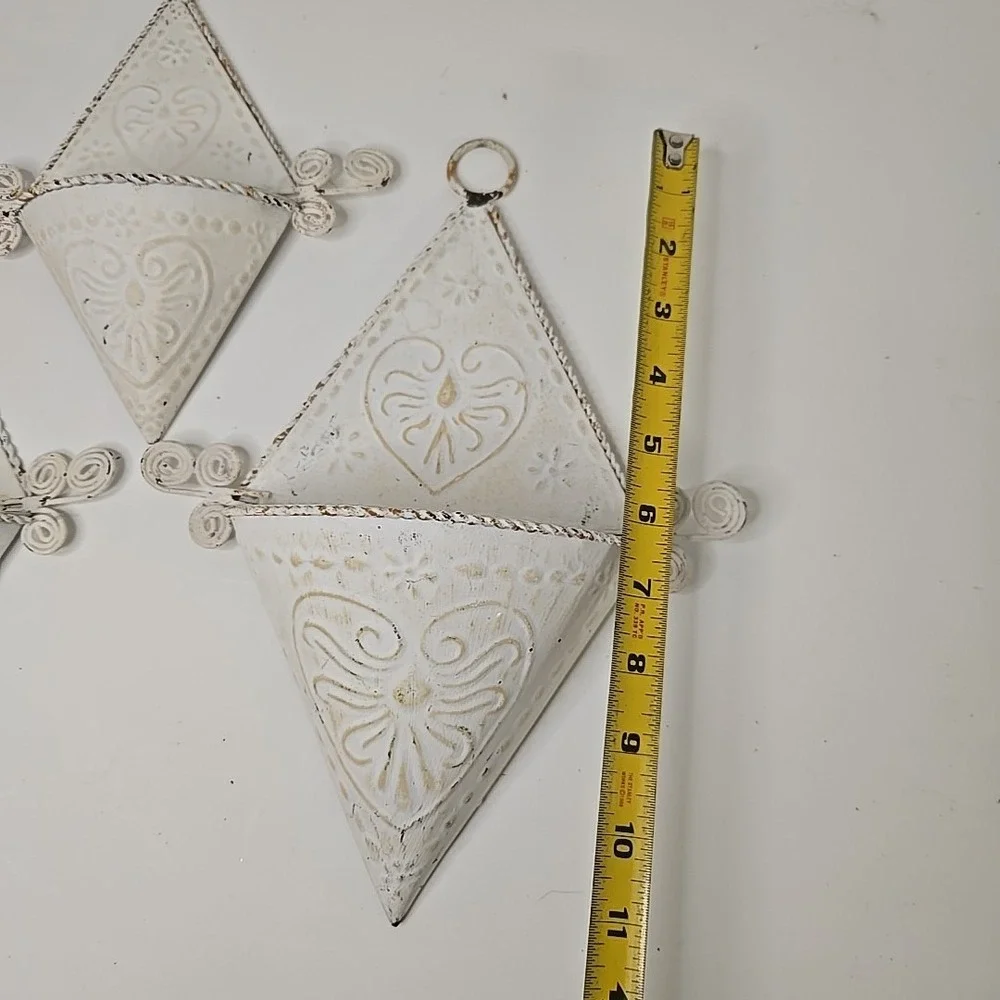 3‎ Piece Metal Wall Pocket Set
